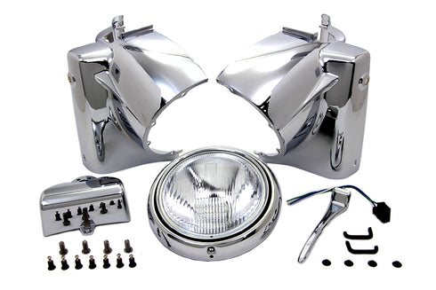 V-Twin Headlamp Cowl Assembly Chrome - 24-0355