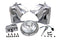 V-Twin Headlamp Cowl Assembly Chrome - 24-0355