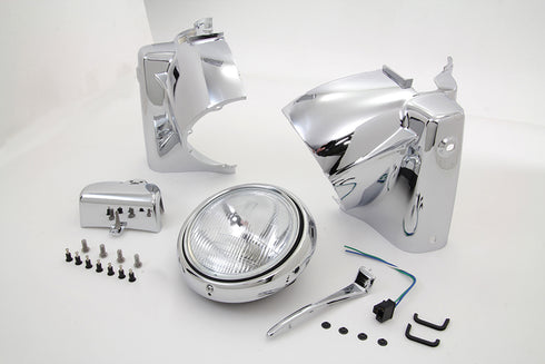 V-Twin Headlamp Cowl Assembly Chrome - 24-0355