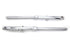 Motorshop 39mm Fork Slider Assembly Single Disc with Chrome Sliders - 24-0384