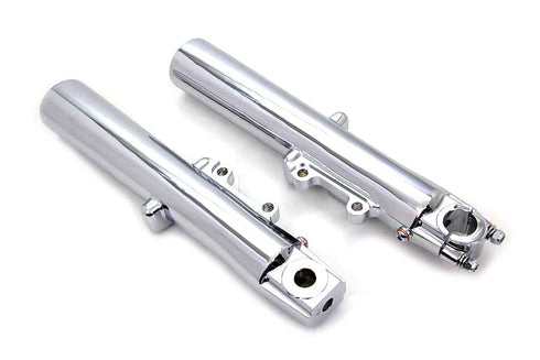 V-Twin Chrome 41mm Lower Fork Slider Set - 24-0396