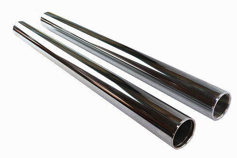 V-Twin Chrome 41mm Fork Tube Set 20 inch Total Length - 24-0400