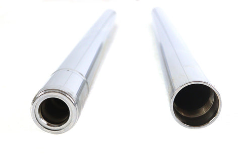 V-Twin Chrome 41mm Fork Tube Set 24-7/8 inch Total Length - 24-0408