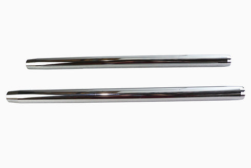 V-Twin Chrome 35mm Fork Tube Set 23-1/2 inch Total Length - 24-0420