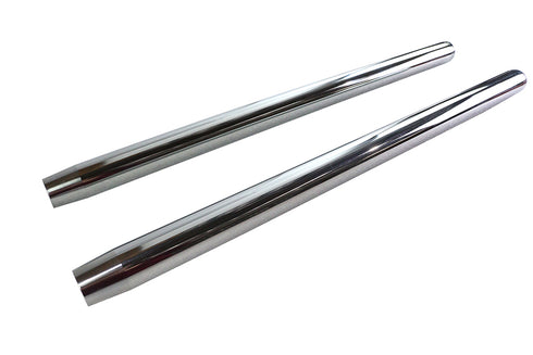 V-Twin Chrome 35mm Fork Tube Set 23-1/2 inch Total Length - 24-0420