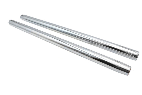 V-Twin Chrome 35mm Fork Tube Set 25-1/2 inch Total Length - 24-0421