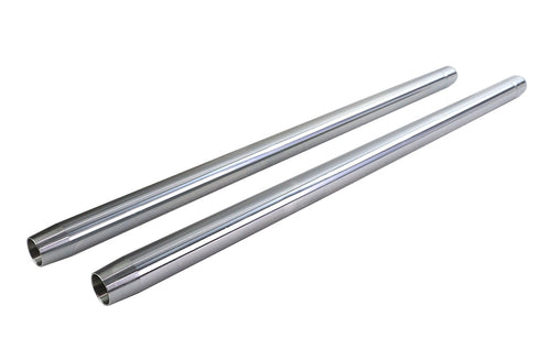 V-Twin Chrome 35mm Fork Tube Set 31-1/4 inch Total Length - 24-0428