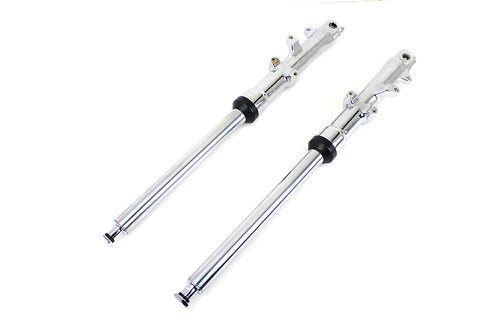 V-Twin 41mm Fork Slider Assembly with Chrome Sliders - 24-0516