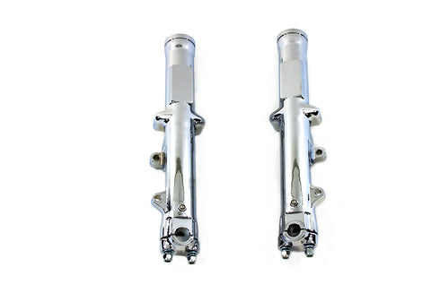 V-Twin Chrome 35mm Fork Slider Set - 24-0541