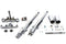 V-Twin Fork Assembly with Chrome Sliders Stock Length - 24-0579