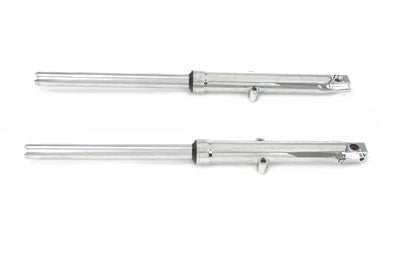 Motorshop 39mm Fork Tube Assembly with Chrome Sliders - 24-0590