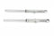 Motorshop 39mm Fork Tube Assembly with Chrome Sliders - 24-0590