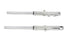 Motorshop 39mm Fork Tube Assembly with Chrome Sliders - 24-0590