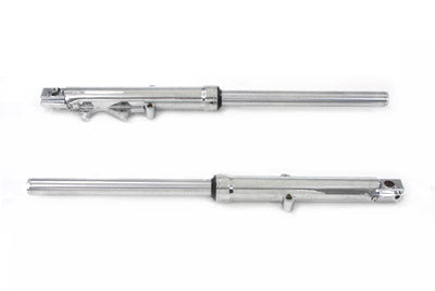 Motorshop 39mm Fork Tube Assembly with Chrome Sliders - 24-0590