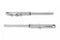 Motorshop 39mm Fork Tube Assembly with Chrome Sliders - 24-0590