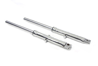 Motorshop 39mm Fork Tube Assembly with Chrome Sliders - 24-0590