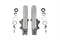 V-Twin Polished 41mm Fork Slider Set - 24-0593