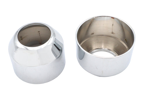 V-Twin 41mm Fork Boot Cover Chrome - 24-0600