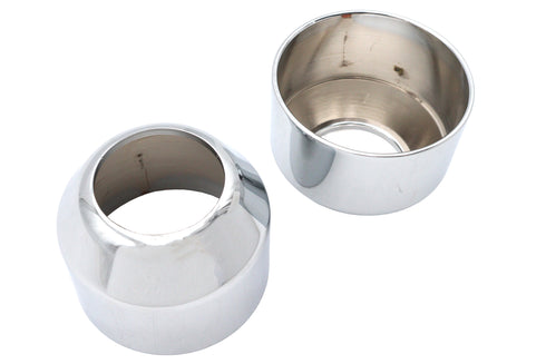 V-Twin 41mm Fork Boot Cover Chrome - 24-0600