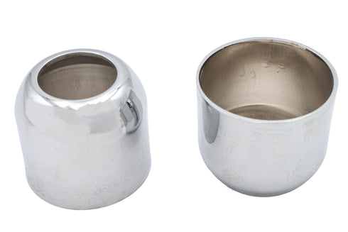 V-Twin 41mm Fork Boot Cover Chrome Deuce Style - 24-0606