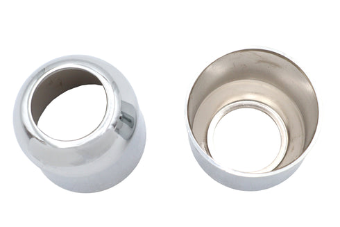 V-Twin 41mm Fork Boot Cover Chrome Deuce Style - 24-0606