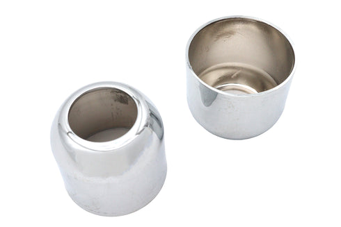 V-Twin 41mm Fork Boot Cover Chrome Deuce Style - 24-0606