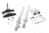 V-Twin 41mm Chrome Fork Assembly with Chrome Sliders - 24-0757