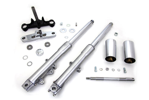 V-Twin 41mm Fork Assembly with Polished Sliders - 24-0765