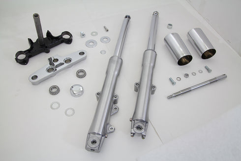 V-Twin 41mm Fork Assembly with Polished Sliders - 24-0765