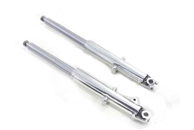 V-Twin 41mm Hard Chrome Fork Slider Assembly with Polished Sliders - 24-0791