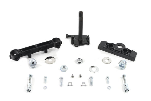 V-Twin Black Adjustable Triple Tree Set - 24-0797