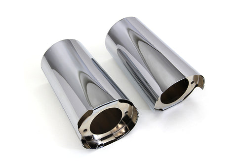 V-Twin Chrome Fork Slider Cover Set - 24-1047