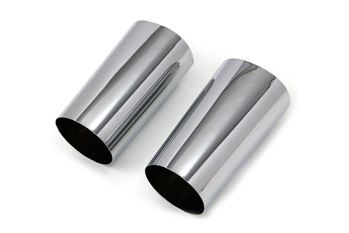 V-Twin Chrome Fork Slider Cover Set - 24-1047
