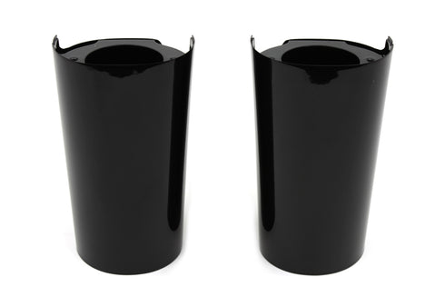 V-Twin Black Fork Slider Cover Set - 24-1048