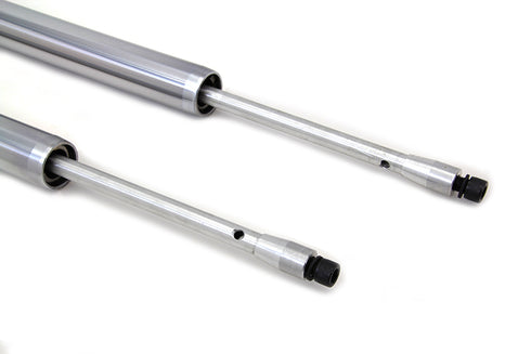 Motorshop Chrome 35mm Fork Tube Assembly 23-1/2 inch Total Length - 24-1073