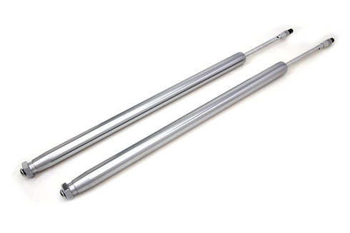 Motorshop Chrome 35mm Fork Tube Assembly 23-1/2 inch Total Length - 24-1073