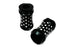V-Twin Black Fork Slider Cover Set Agostinni Style - 24-1159