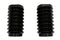 V-Twin Black Fork Slider Cover Set Bellowed Style - 24-1172