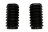 V-Twin Black Fork Slider Cover Set Bellowed Style - 24-1172