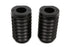 V-Twin Black Fork Slider Cover Set Bellowed Style - 24-1172
