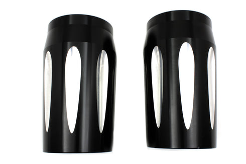 V-Twin Black Fork Slider Cover Set - 24-1180