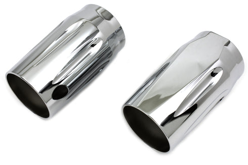 V-Twin Chrome Fork Slider Cover Set - 24-1182