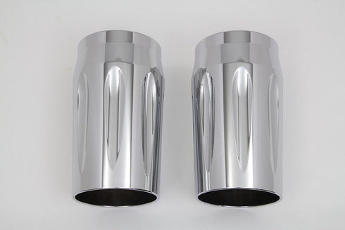 V-Twin Chrome Fork Slider Cover Set - 24-1192