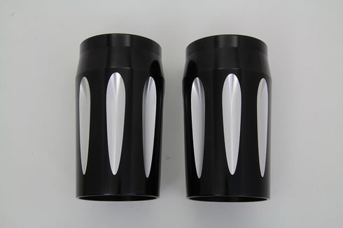 V-Twin Black Fork Slider Cover Set - 24-1193