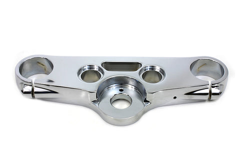 V-Twin FXDWG Top Triple Tree Chrome - 24-1202