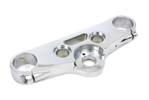 V-Twin FXDWG Top Triple Tree Chrome - 24-1202