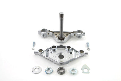 V-Twin Replica Forged Steel Triple Tree Set Chrome - 24-1314