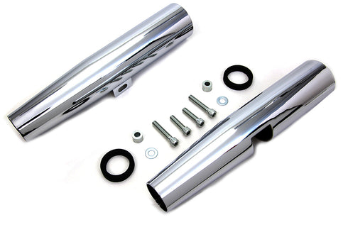 V-Twin Chrome 39mm Fork Shrouds - 24-1315
