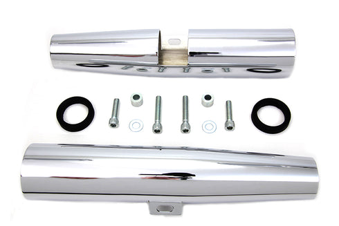 V-Twin Chrome 39mm Fork Shrouds - 24-1315