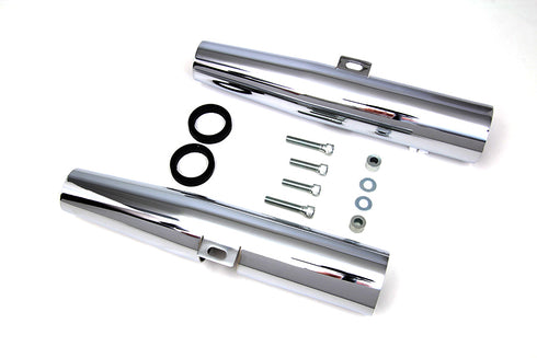 V-Twin Chrome 39mm Fork Shrouds - 24-1317